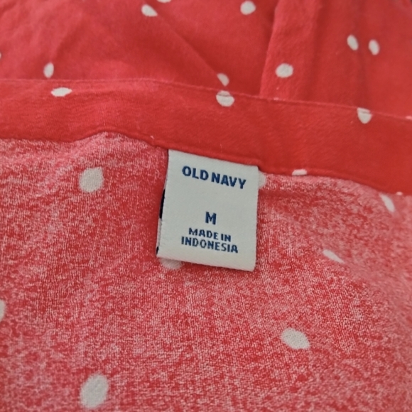 Old Navy Red Polka Dot V‑Neck Midi Dress - Picture 7 of 10